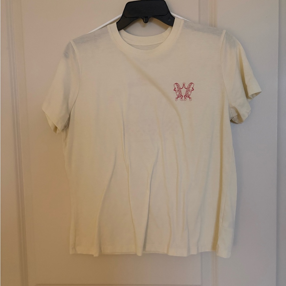 Universal Thread Cream Tee with Pink Graphic